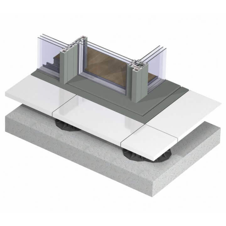 hi-finity_with gutter_triple glazing_corner solution_3d_topview