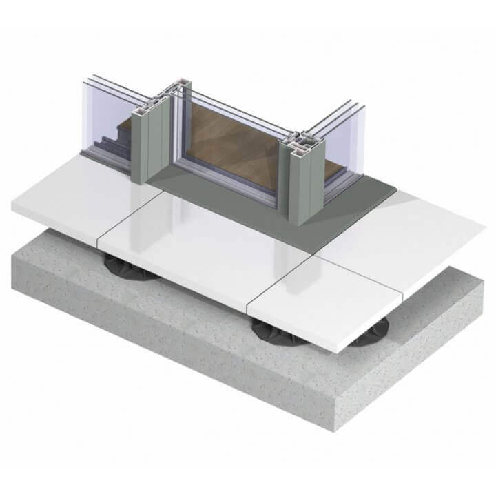 hi-finity_without gutter_triple glazing_corner solution_3d_topview